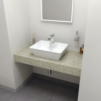 Sapho TAILOR rockstone deska 100x50 cm, provedení límce F TR100F