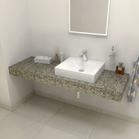 Sapho TAILOR rockstone deska 160x50 cm, provedení límce R TR160R