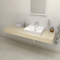 Sapho TAILOR rockstone deska 150x50 cm, provedení límce C TR150C