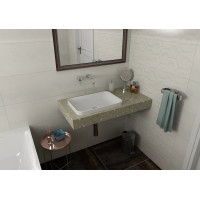 Sapho TAILOR rockstone deska 140x50 cm, provedení límce L TR140L