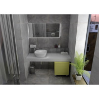 Sapho TAILOR rockstone deska 80x50 cm, provedení límce F TR080F