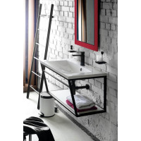 Sapho SKA konzole s policí 900x400x460mm, černá mat SKA103