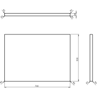 Sapho WOODY deska 700x28x500mm, masiv přírodní dub WD070-70