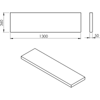 Sapho AVICE deska 130x36cm, old wood AV1368