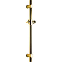 Sapho Sprchová tyč, posuvný držák, kulatá, 700mm, zlato SC017