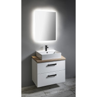 Aqualine VEGA deska pod umyvadlo 82, 5x45cm, dub platin VG785