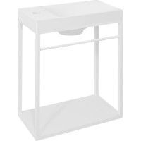 Sapho CREST konzole s policí, 39, 5x45x21, 7cm, bílá mat AR502