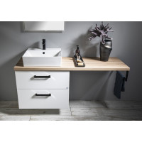 Aqualine VEGA deska pod umyvadlo 125x45cm, dub platin VG730
