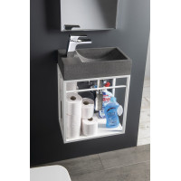 Sapho CREST konzole s policí, 39, 5x45x21, 7cm, bílá mat AR502