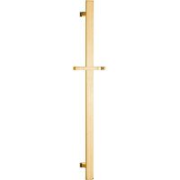 Sapho Sprchová tyč, posuvný držák, hranatá, 700 mm, zlato SC417