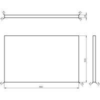 Sapho WOODY deska 800x28x500mm, masiv přírodní dub WD080-70