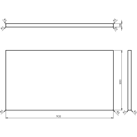 Sapho WOODY deska 900x28x500mm, masiv přírodní dub WD090-70