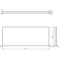 Sapho WOODY deska 900x28x360mm, masiv přírodní dub WD096-70