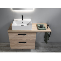 Aqualine VEGA deska pod umyvadlo 97, 5x45cm, dub platin VG700