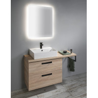 Aqualine VEGA deska pod umyvadlo 97, 5x45cm, dub platin VG700