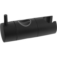 Sapho Držák pro sprchovou tyč 23mm, ABS/černá mat NDKJ639