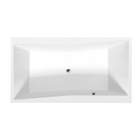 Polysan QUEST obdélníková vana 180x100x49cm, bílá mat 78511.11