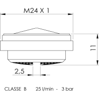 Sapho Perlátor vnější závit M24x1, plast AERPL