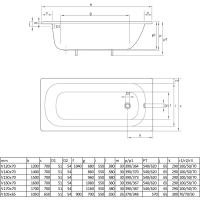 SMAVIT Smaltovaná vana 105x65cm, bílá V105X65