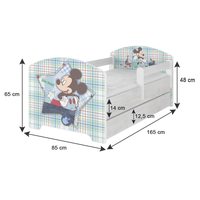 Dětská postel se šuplíkem Disney - LEDOVÉ KRÁLOVSTVÍ 160x80 cm