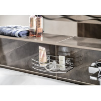 Aqualine CHROM LINE drátěná police jednoduchá, chrom 37004