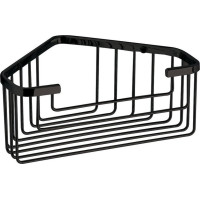 Gedy SMART rohová police do sprchy, 200x80x151mm, černá mat 2483-14