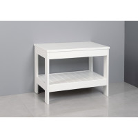 Aqualine ETIDE policový regál nízký 61x45x36 cm, bílá mat ET061