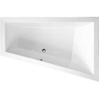 Polysan TRIANGL R SLIM asymetrická vana 180x120x50cm, bílá 20611S