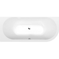 Polysan VIVA L SLIM asymetrická vana 185x80x47cm, bílá 72099S