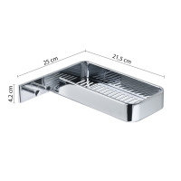 Gedy Il GIGLIO police do sprchy, 250x42x215mm, chrom A91913