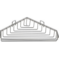 Aqualine CHROM LINE drátěná rohová mýdlenka, chrom 37003