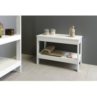 Aqualine ETIDE policový regál nízký 61x45x36 cm, bílá mat ET061