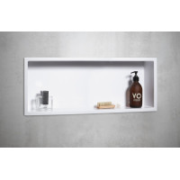 Polysan INSERTA zapuštěná police do obkladu, 810x270mm, litý mramor, bílá 1301-82