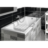 Aqualine DOUBRAVA obdélníková vana 160x70x42cm, bílá A1670