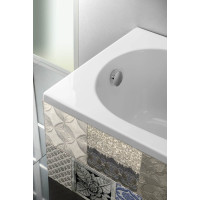 Aqualine JIZERA vana 140x70x39cm, bez nožiček, bílá G1470