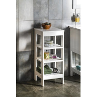 Aqualine ETIDE policový regál 36x86x36 cm, bílá mat ET086