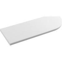 Sapho ABELINE rohová police rockstone 300x100mm, excentrická, bílá mat AE300-0101