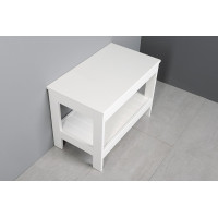 Aqualine ETIDE policový regál nízký 61x45x36 cm, bílá mat ET061