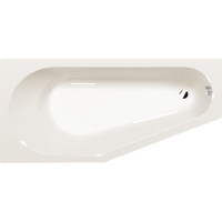 Polysan TIGRA L asymetrická vana 170x80x46cm, ivory 90111.40