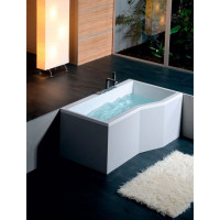 Polysan VERSYS R asymetrická vana 170x84x70x47cm, bílá 70611