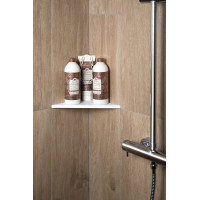 Sapho ABELINE rohová police rockstone 200x200mm, bílá mat AE200-0101