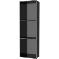 Polysan INSERTA zapuštěná police do obkladu, 270x810 mm, nerez, antracit 1301-27B
