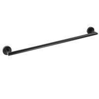 Sapho X-ROUND BLACK držák ručníků 600x65mm, černá XR404B