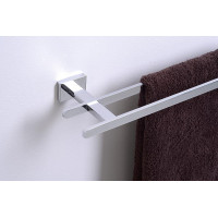Aqualine APOLLO dvojitý držák ručníků 550x157mm, chrom 1416-11