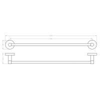 Sapho Magnetický držák ručníků 55cm XJ439