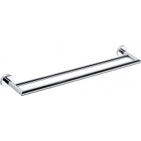 Sapho X-ROUND dvojitý držák ručníků 600x121mm, chrom XR401