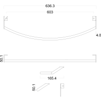 GSI PURA čelní držák ručníků 82cm, chrom PAPR82