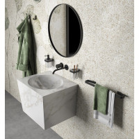 Gedy SAMOA držák ručníků 600x65mm, černá mat A8216014