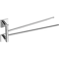 Sapho X-SQUARE dvojitý držák ručníků otočný 420mm, chrom XQ405