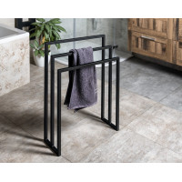 Sapho SKA stojan na ručníky 550x800x200mm, černá mat SKA303